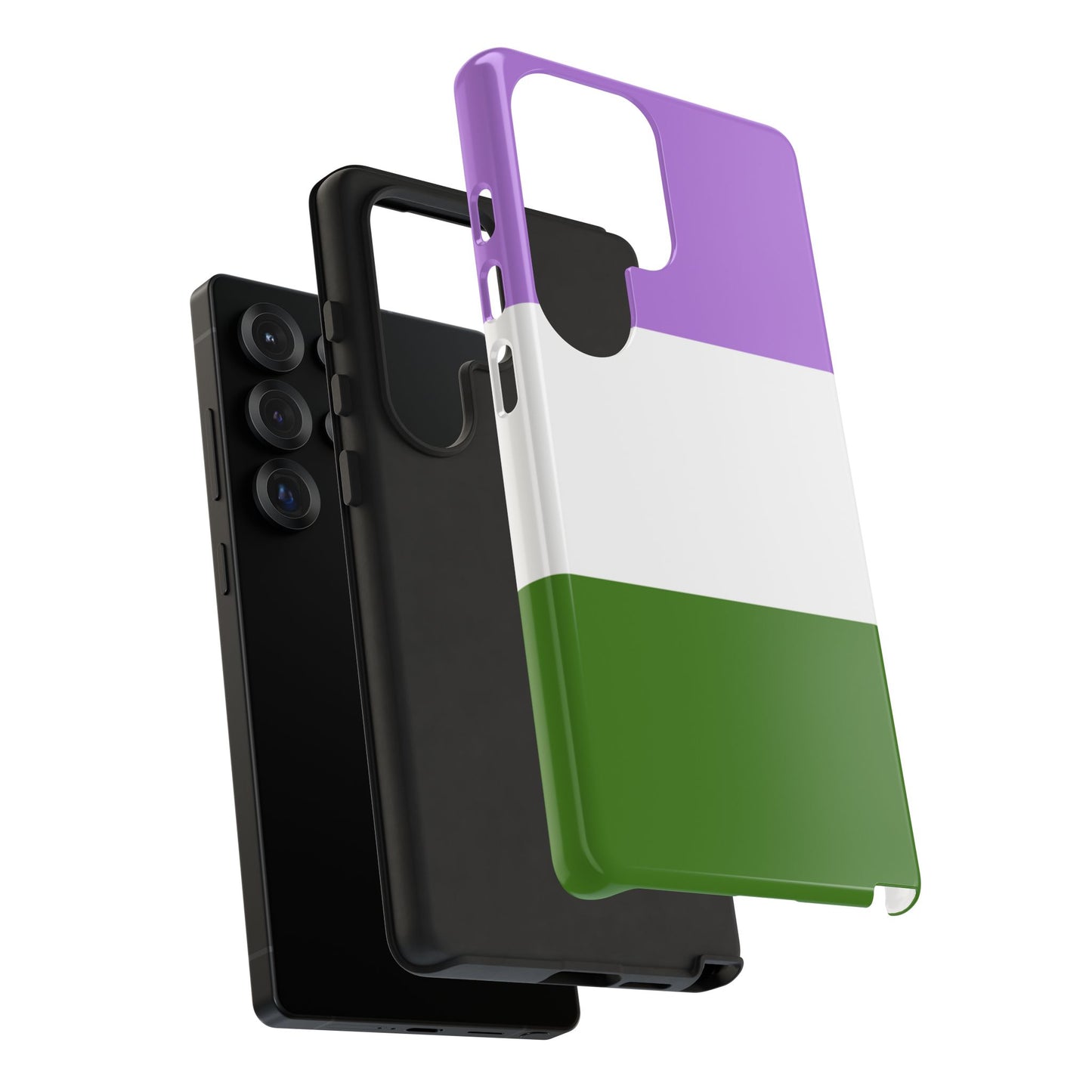 Genderqueer Pride Samsung Phone Case – LGBTQ Flag Protective Cover for Galaxy S21 S22 S23 S24 S25