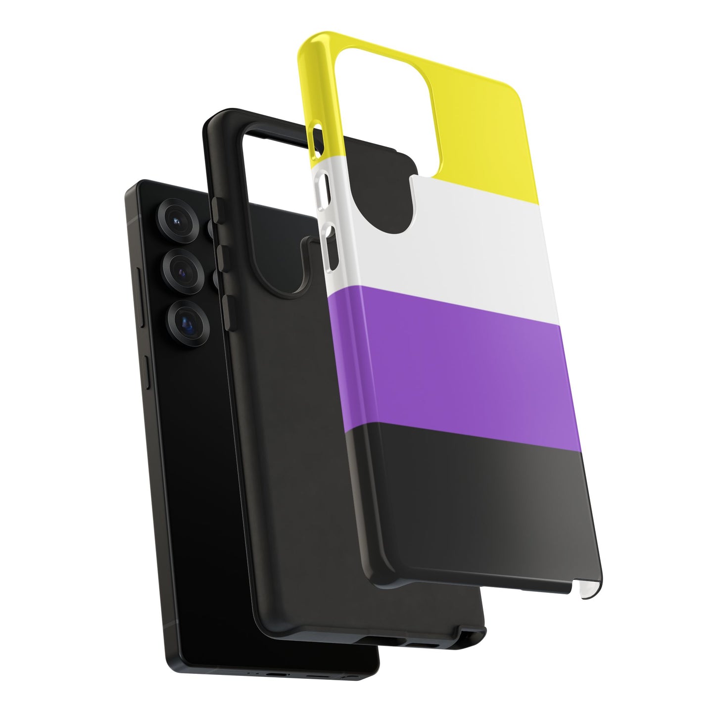 Nonbinary Pride Samsung Phone Case – LGBTQ Flag Protective Cover for Galaxy S21 S22 S23 S24 S25
