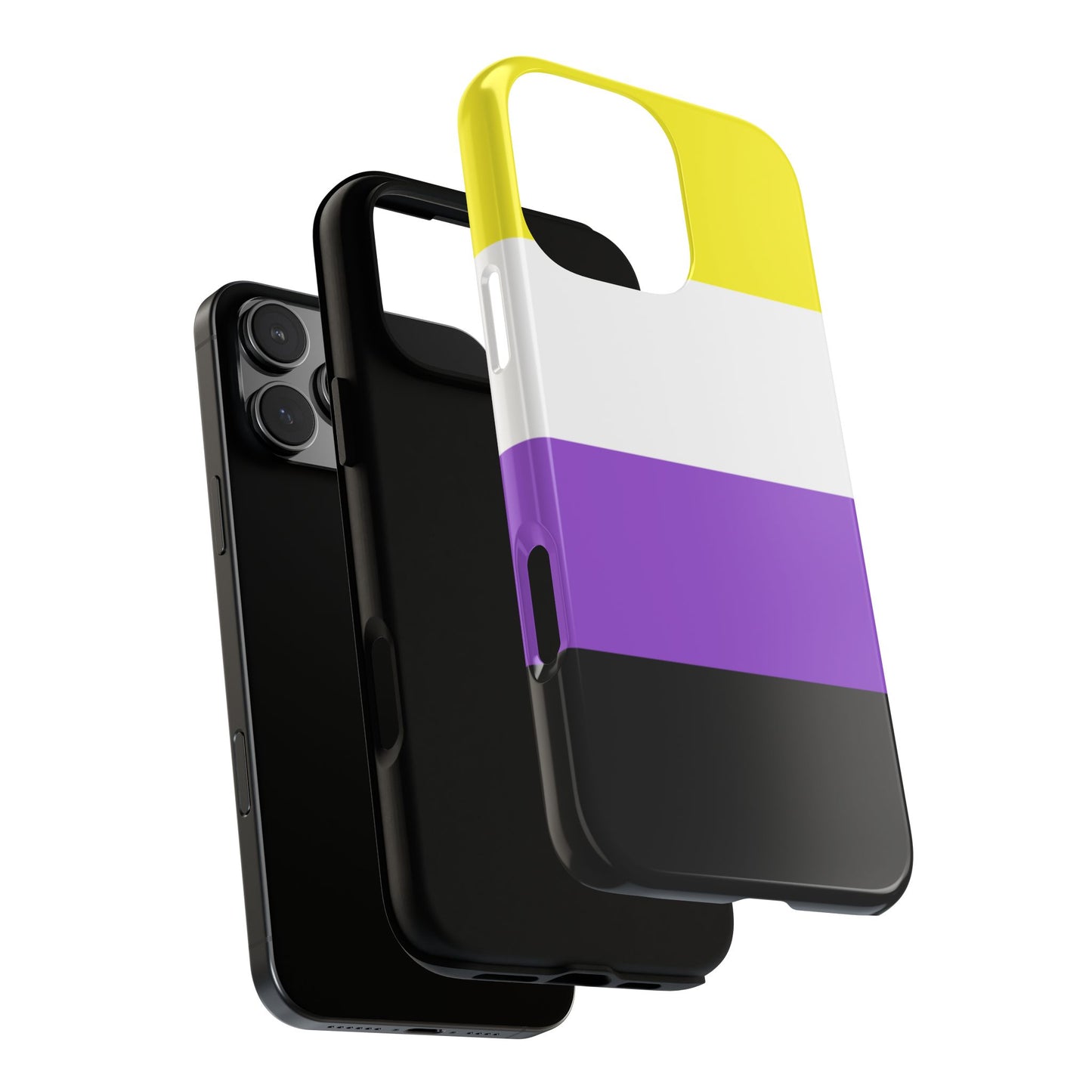 Nonbinary Pride iPhone Case – LGBTQ Flag Protective Cover for iPhone 11 12 13 14 15 16 17