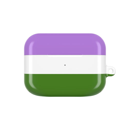 Genderqueer Pride Flag AirPods Case Cover | LGBTQ AirPods Case for AirPods Pro & Gen 1–4