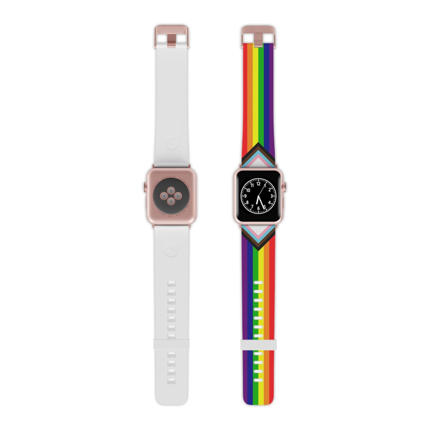 Progress Pride Apple Watch Band – LGBTQ Silicone Strap