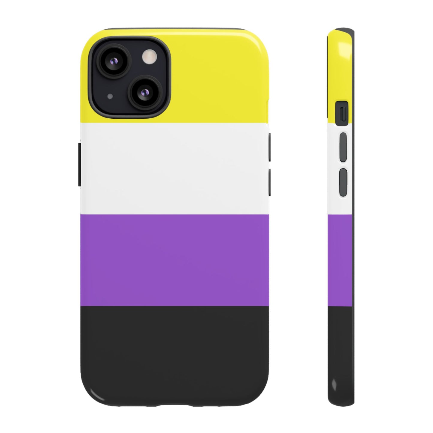 Nonbinary Pride iPhone Case – LGBTQ Flag Protective Cover for iPhone 11 12 13 14 15 16 17