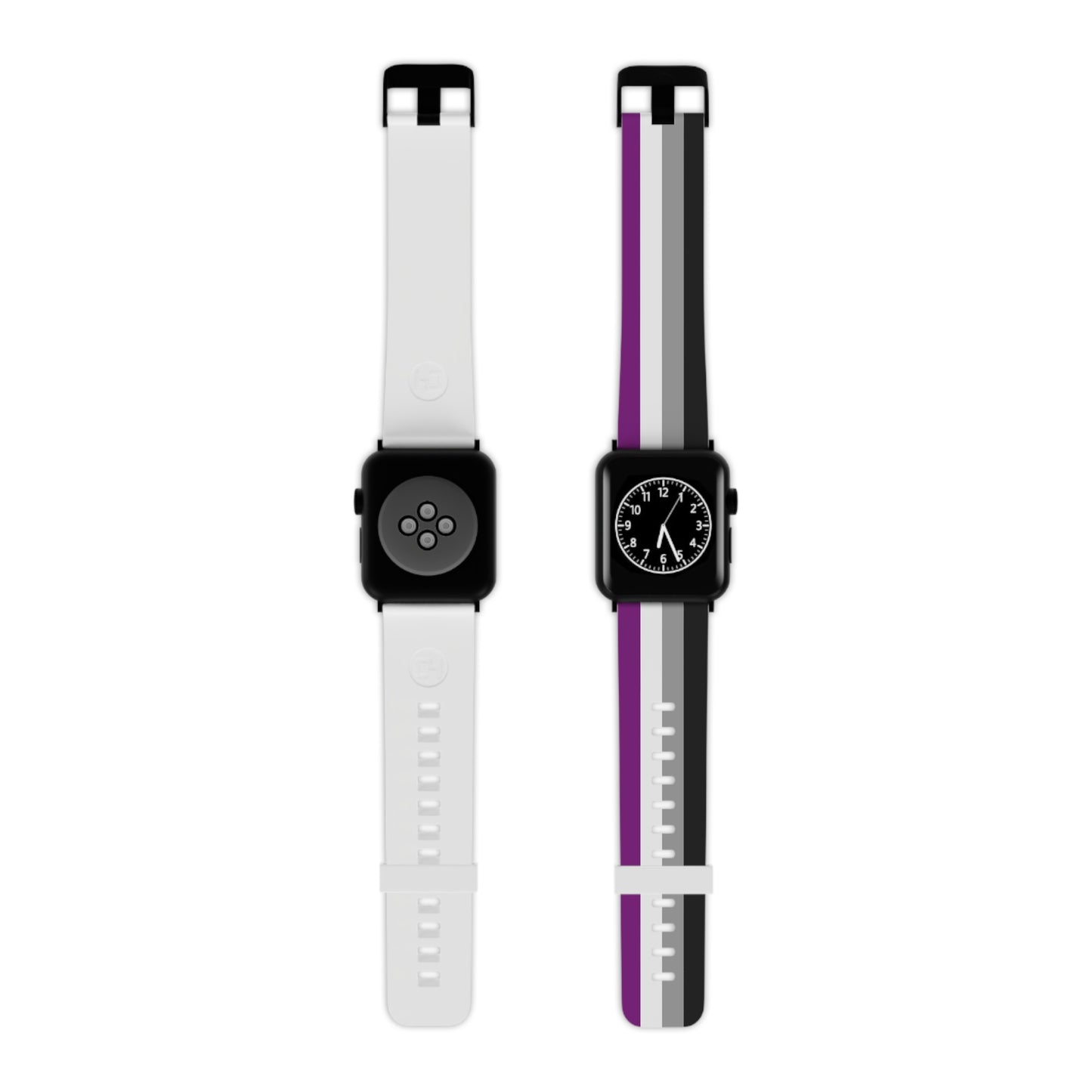 Asexual Pride Apple Watch Band – LGBTQ Silicone Sport Strap (38mm–49mm)