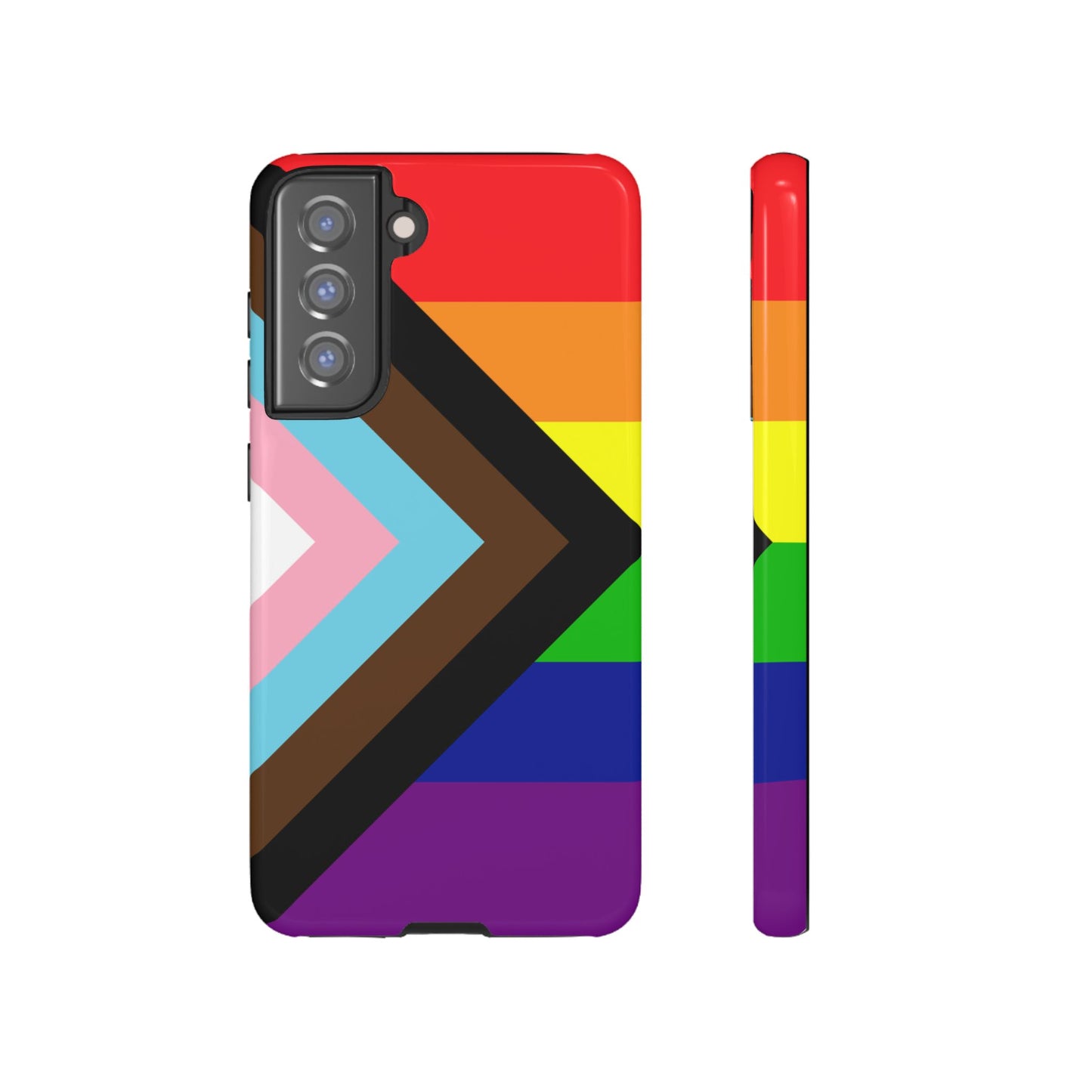 Progress Pride Samsung Phone Case – LGBTQ Flag Protective Cover for Galaxy S21 S22 S23 S24 S25
