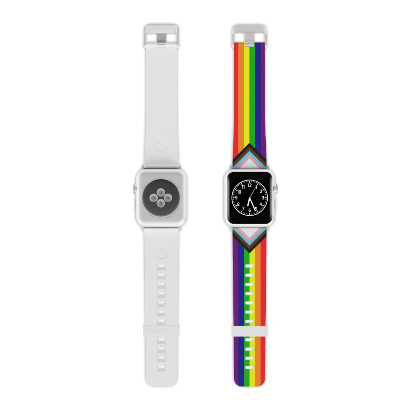 Progress Pride Apple Watch Band – LGBTQ Silicone Strap