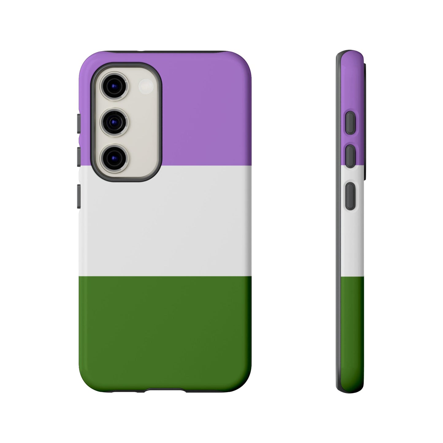 Genderqueer Pride Samsung Phone Case – LGBTQ Flag Protective Cover for Galaxy S21 S22 S23 S24 S25