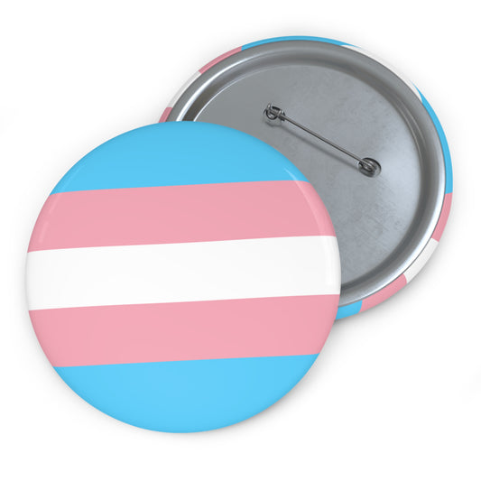 Transgender Pride Pin Button – LGBTQ Flag Badge