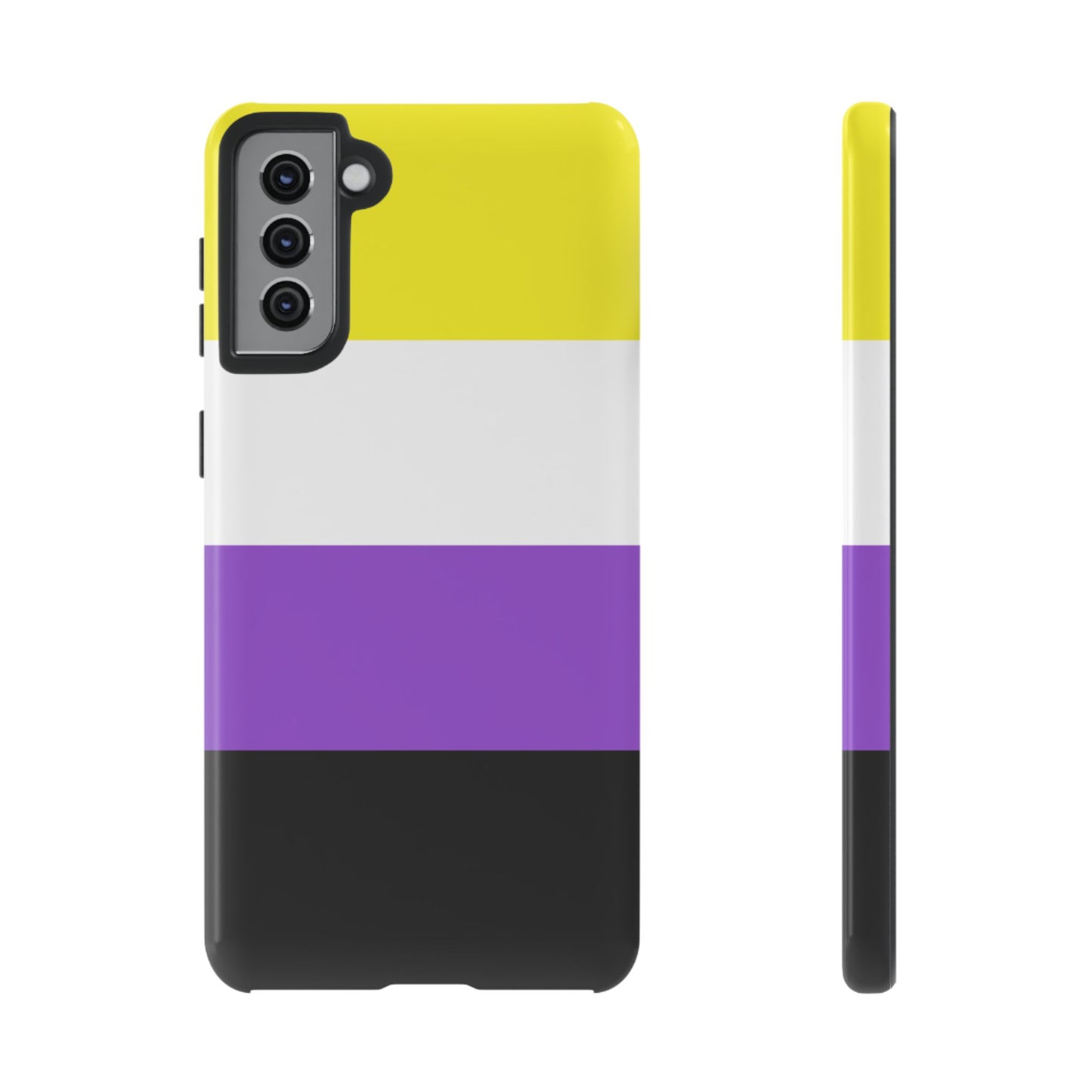 Nonbinary Pride Samsung Phone Case – LGBTQ Flag Protective Cover for Galaxy S21 S22 S23 S24 S25