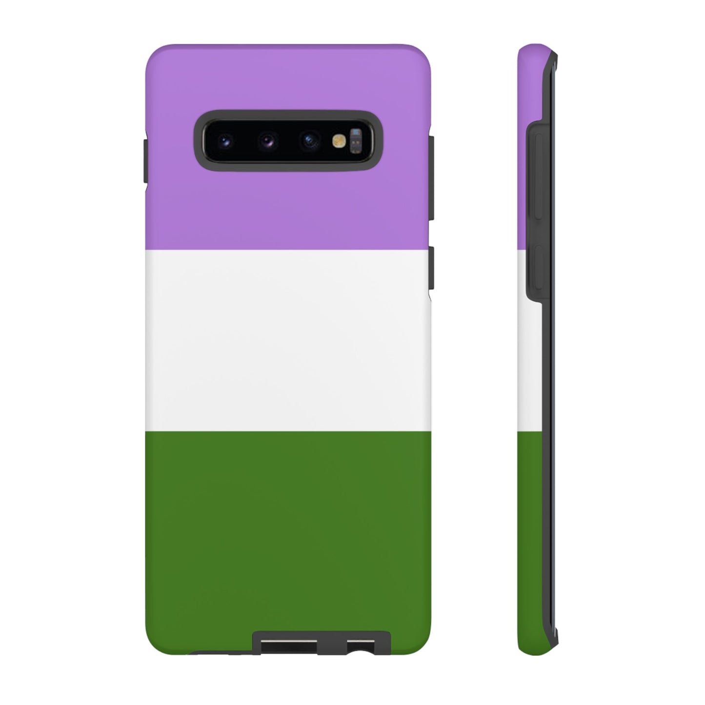 Genderqueer Pride Samsung Phone Case – LGBTQ Flag Protective Cover for Galaxy S21 S22 S23 S24 S25