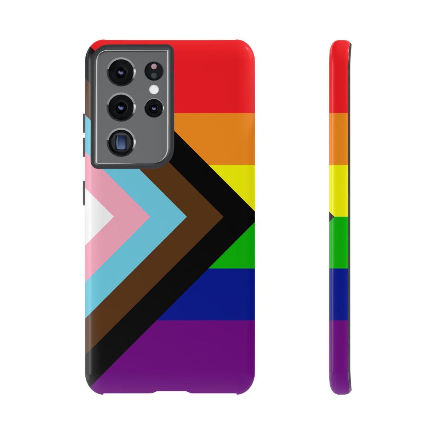 Progress Pride Samsung Phone Case – LGBTQ Flag Protective Cover for Galaxy S21 S22 S23 S24 S25