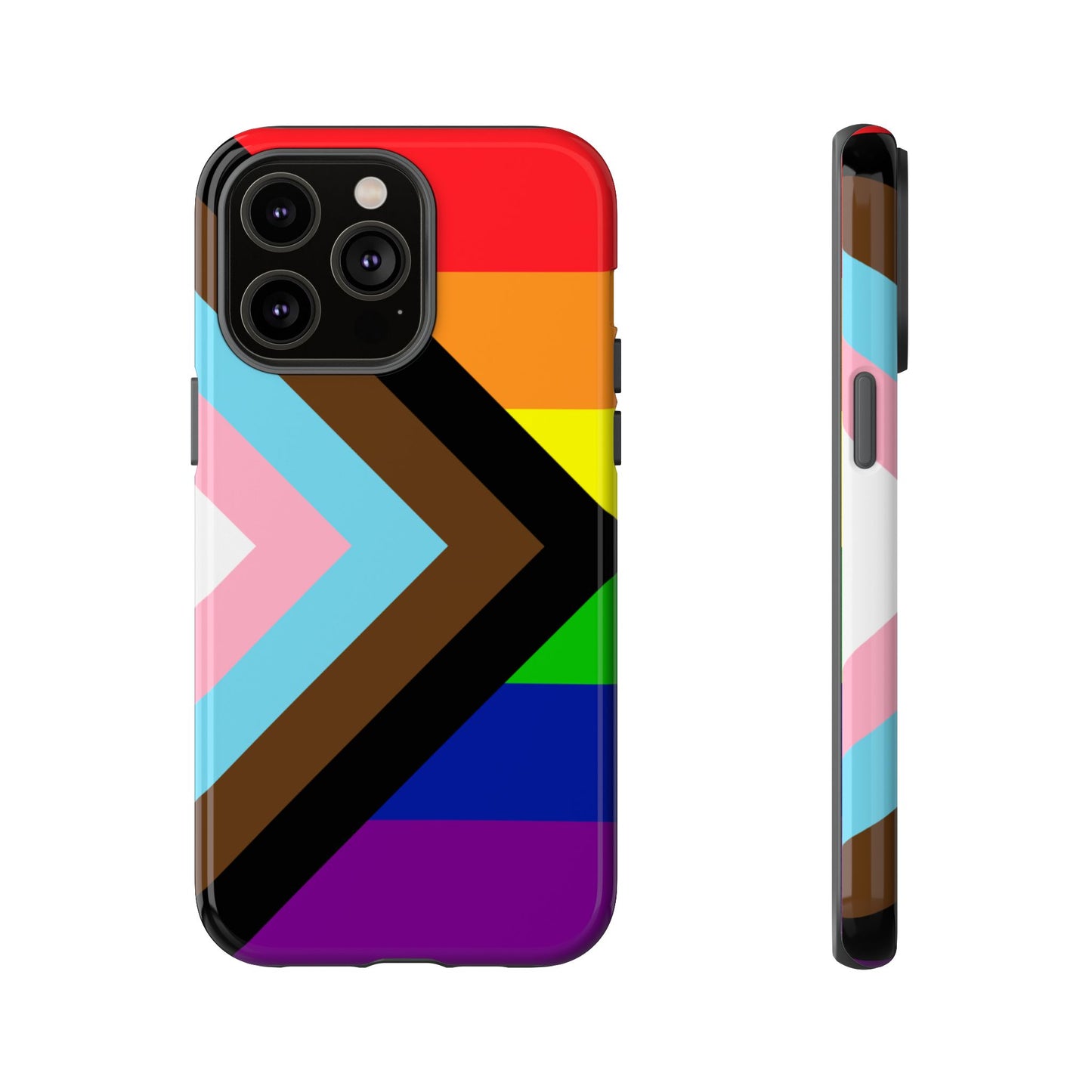 Progress Pride iPhone Case – LGBTQ Flag Protective Cover for iPhone 11 12 13 14 15 16 17