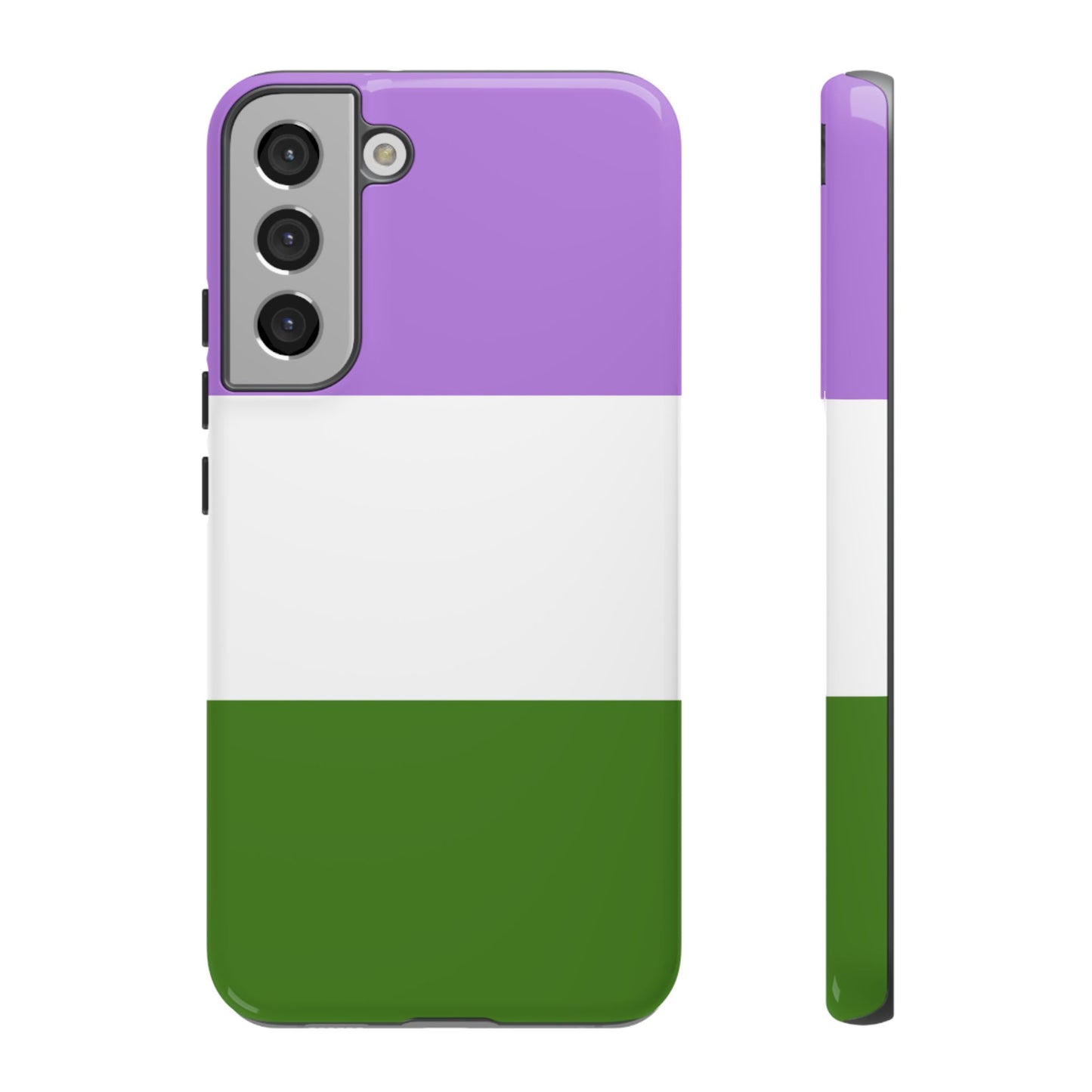Genderqueer Pride Samsung Phone Case – LGBTQ Flag Protective Cover for Galaxy S21 S22 S23 S24 S25