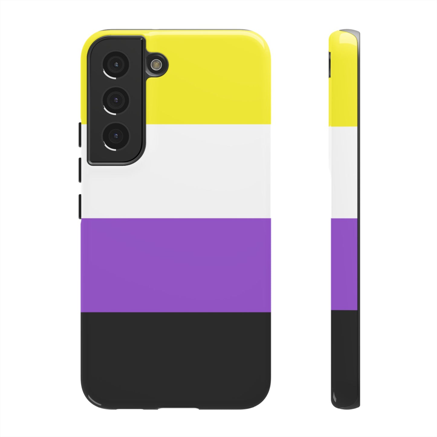 Nonbinary Pride Samsung Phone Case – LGBTQ Flag Protective Cover for Galaxy S21 S22 S23 S24 S25