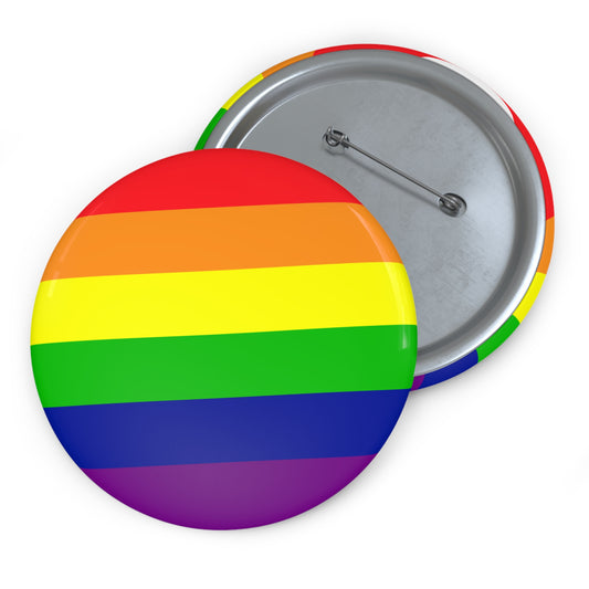 Rainbow Pride Pin Button – LGBTQ Gay Flag Badge