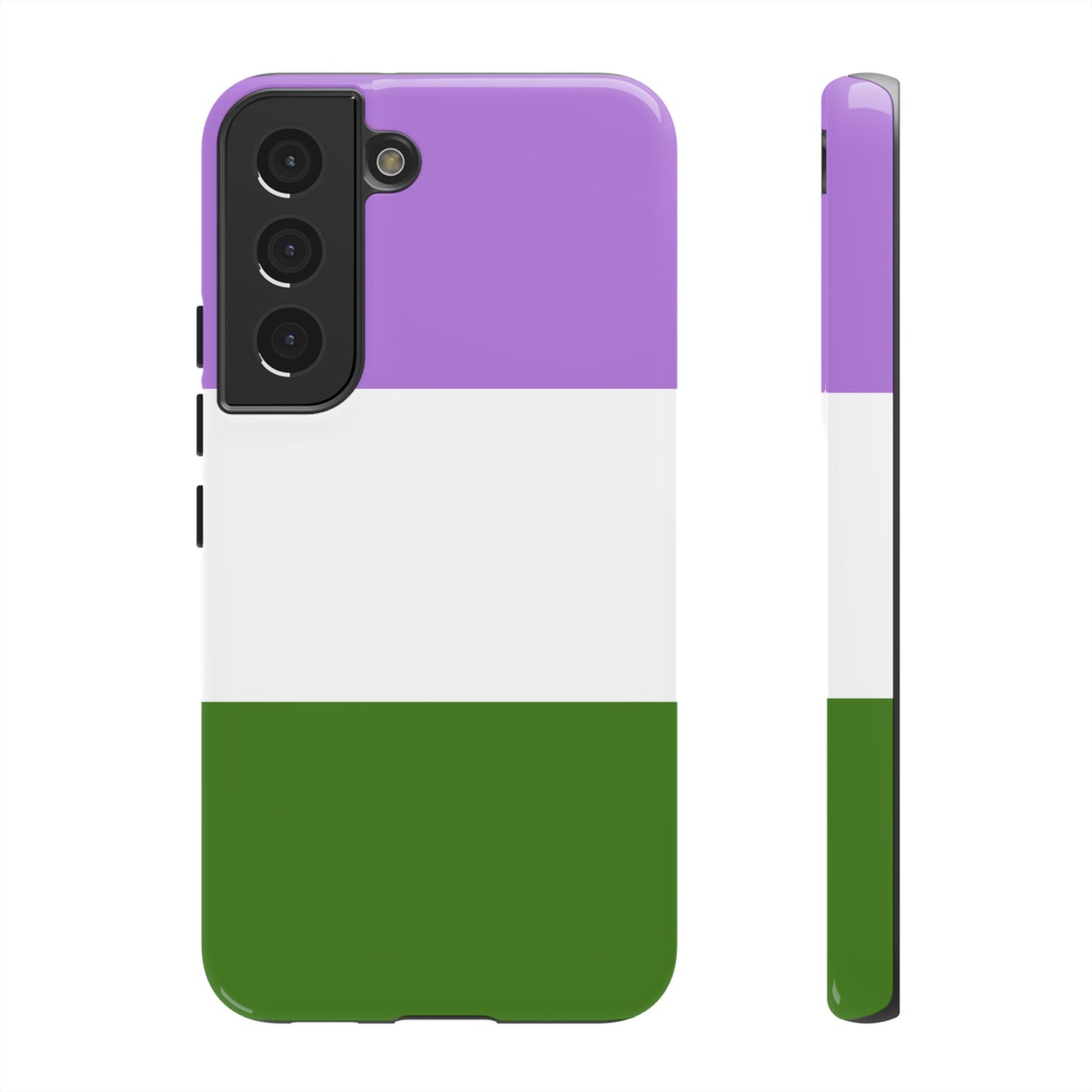 Genderqueer Pride Samsung Phone Case – LGBTQ Flag Protective Cover for Galaxy S21 S22 S23 S24 S25