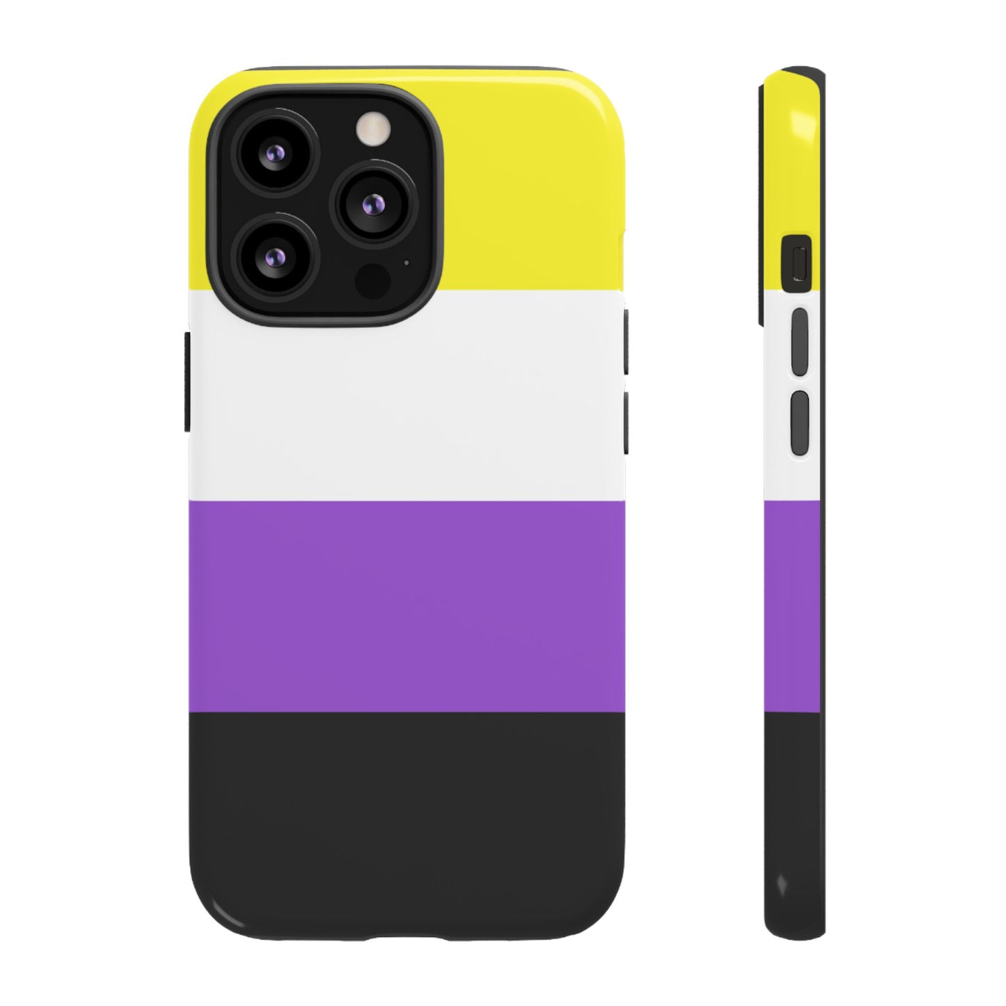 Nonbinary Pride iPhone Case – LGBTQ Flag Protective Cover for iPhone 11 12 13 14 15 16 17