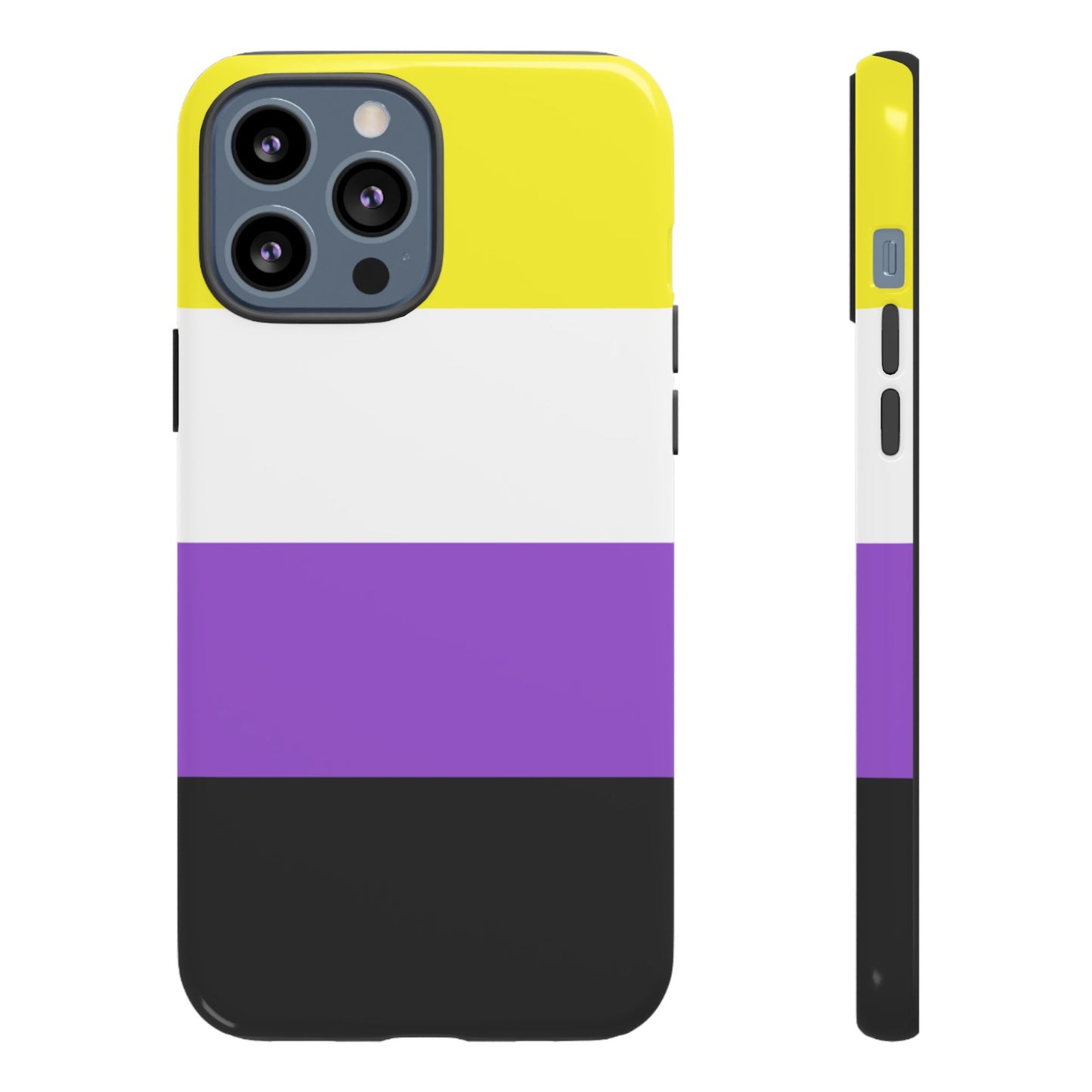 Nonbinary Pride iPhone Case – LGBTQ Flag Protective Cover for iPhone 11 12 13 14 15 16 17