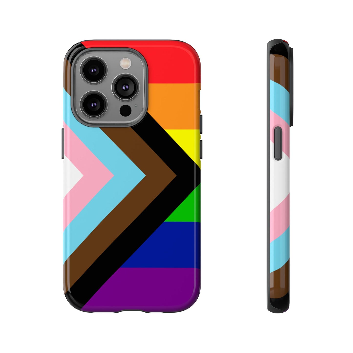 Progress Pride iPhone Case – LGBTQ Flag Protective Cover for iPhone 11 12 13 14 15 16 17