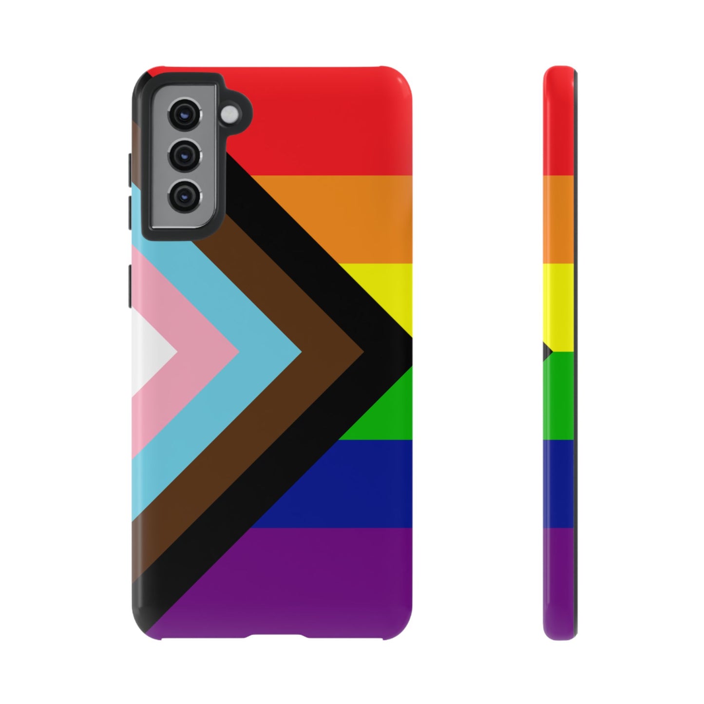 Progress Pride Samsung Phone Case – LGBTQ Flag Protective Cover for Galaxy S21 S22 S23 S24 S25