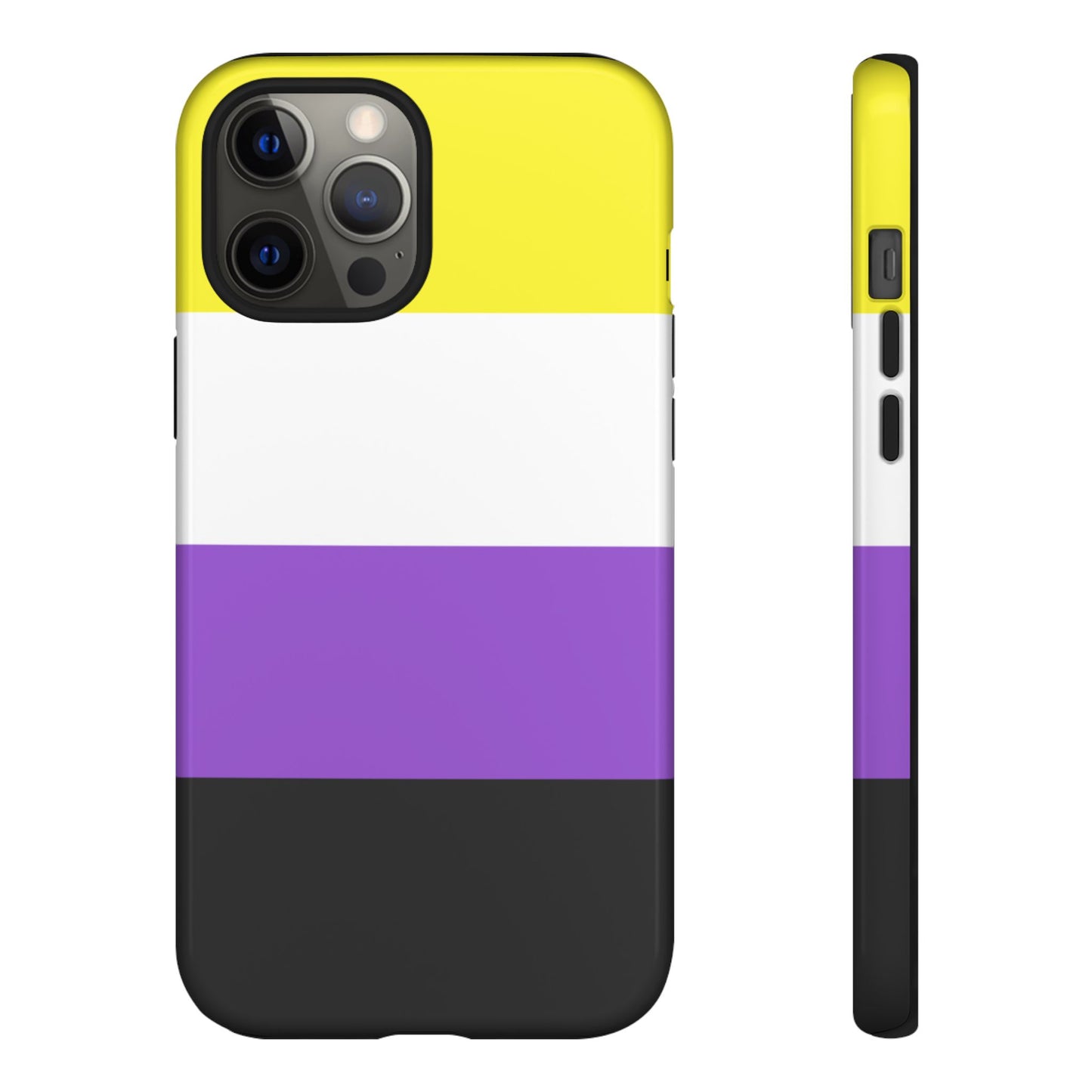 Nonbinary Pride iPhone Case – LGBTQ Flag Protective Cover for iPhone 11 12 13 14 15 16 17