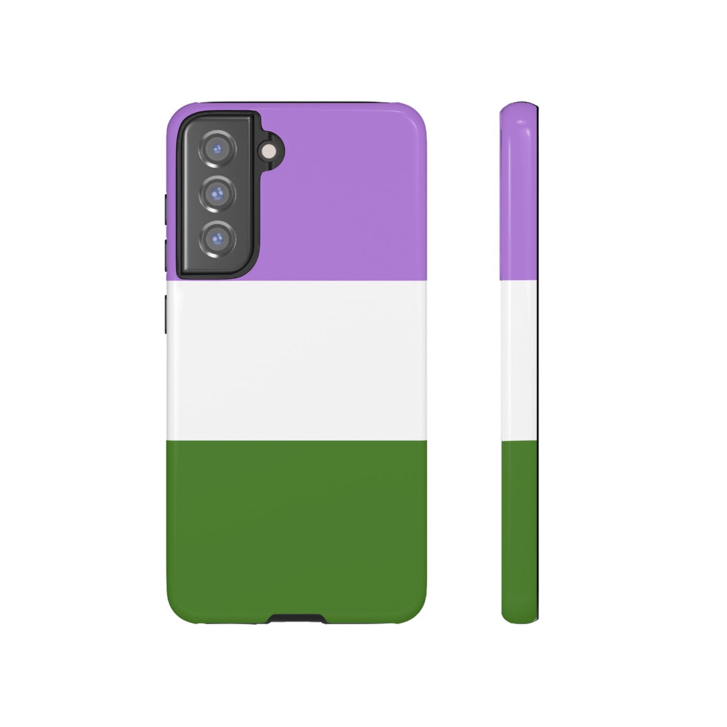 Genderqueer Pride Samsung Phone Case – LGBTQ Flag Protective Cover for Galaxy S21 S22 S23 S24 S25