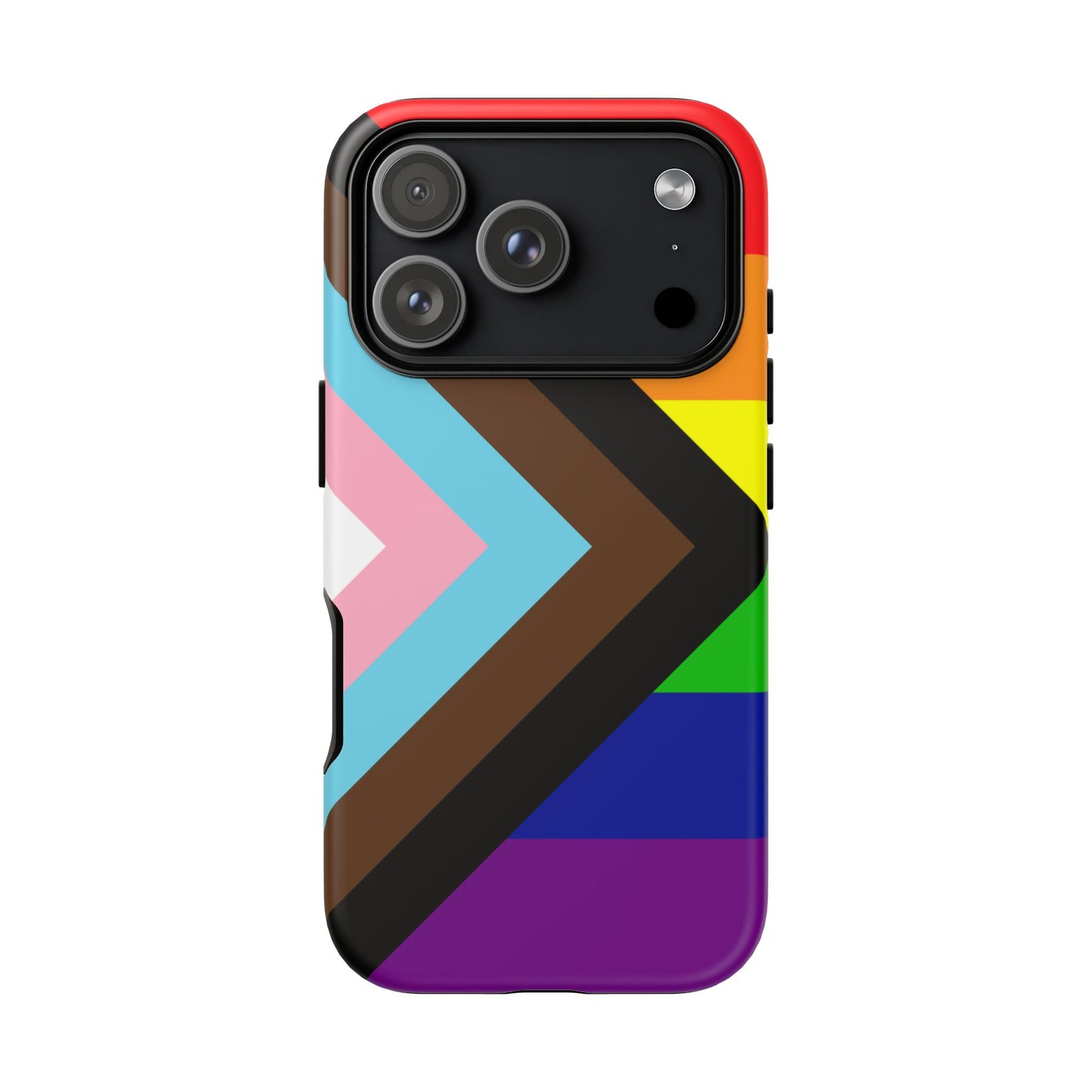 Progress Pride iPhone Case – LGBTQ Flag Protective Cover for iPhone 11 12 13 14 15 16 17