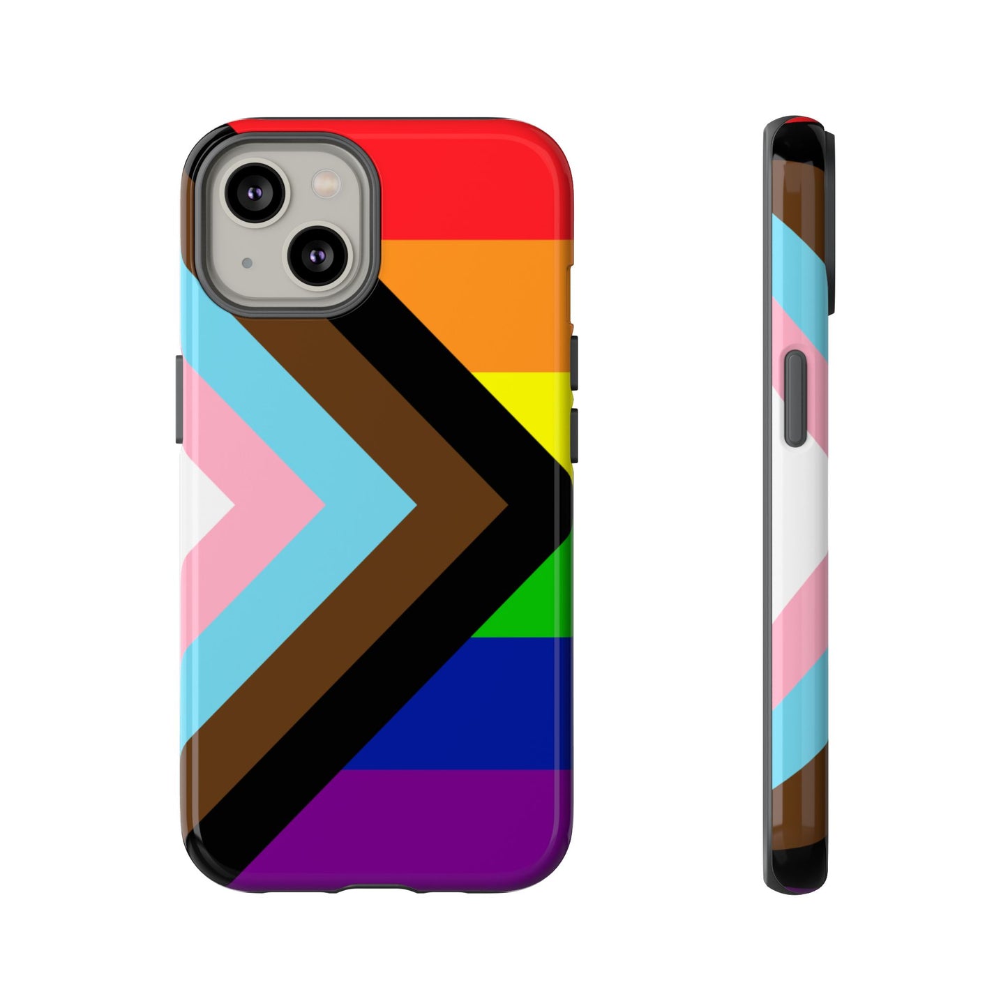 Progress Pride iPhone Case – LGBTQ Flag Protective Cover for iPhone 11 12 13 14 15 16 17
