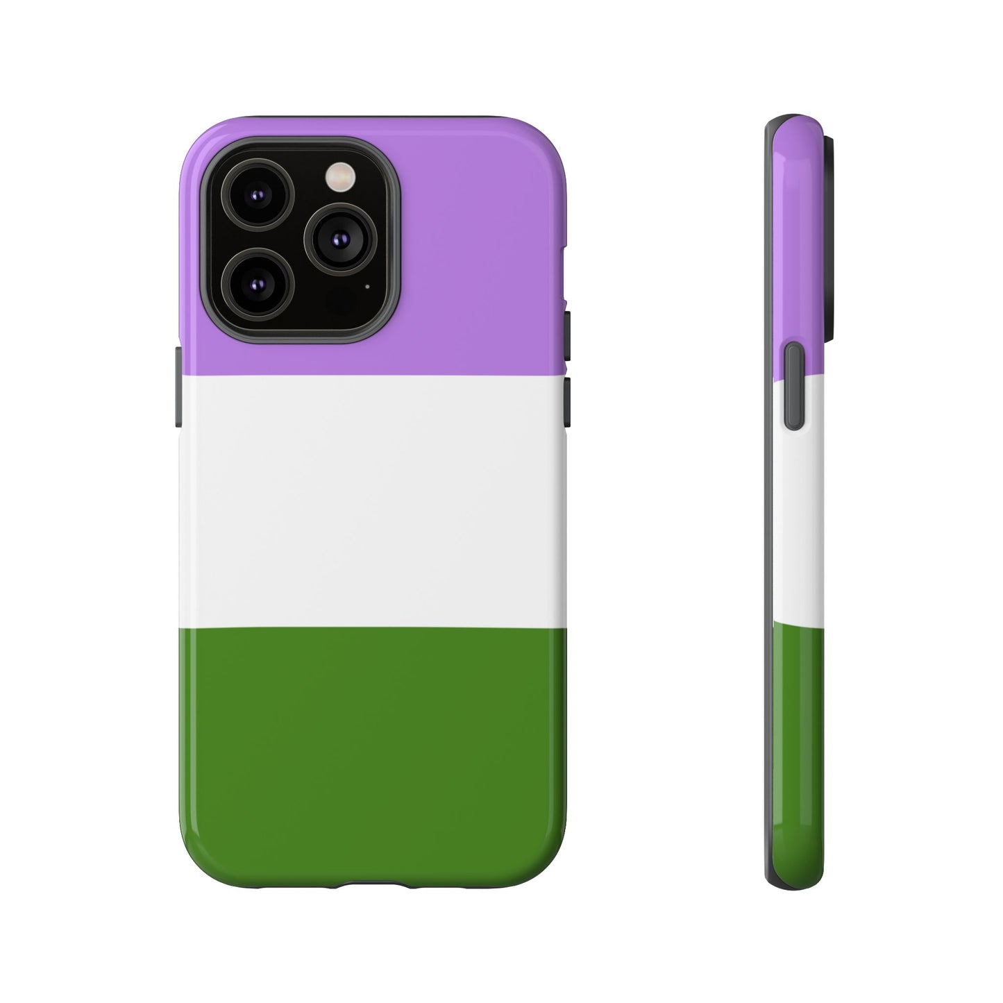 Genderqueer Pride iPhone Case – LGBTQ Flag Protective Cover for iPhone 11 12 13 14 15 16 17