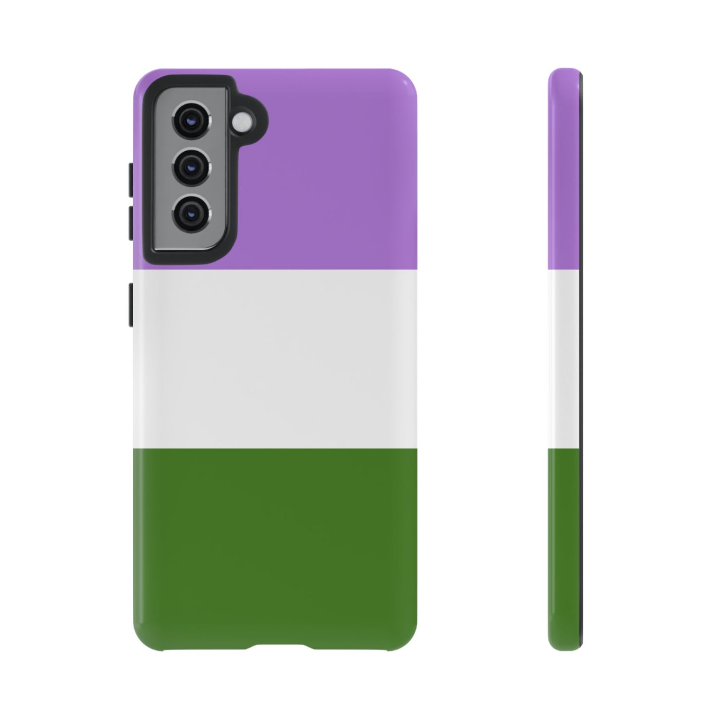 Genderqueer Pride Samsung Phone Case – LGBTQ Flag Protective Cover for Galaxy S21 S22 S23 S24 S25