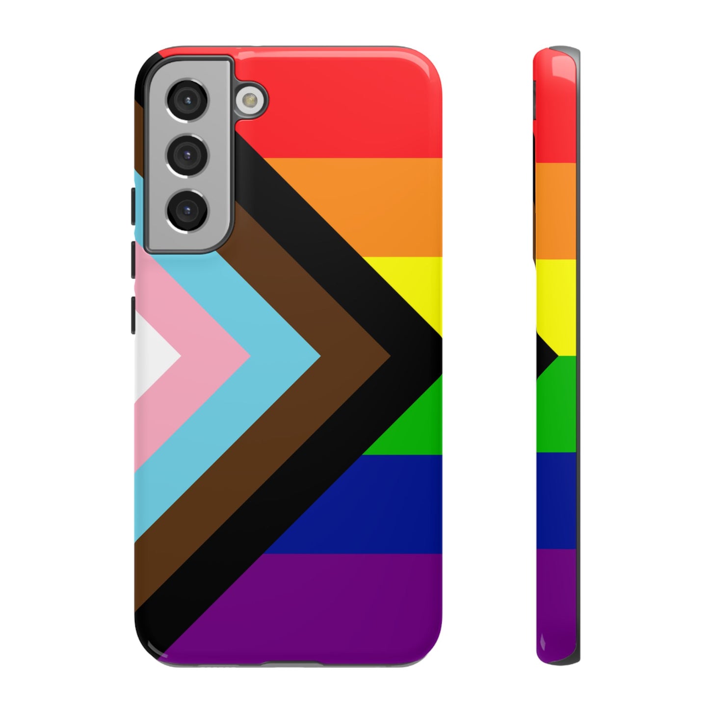 Progress Pride Samsung Phone Case – LGBTQ Flag Protective Cover for Galaxy S21 S22 S23 S24 S25