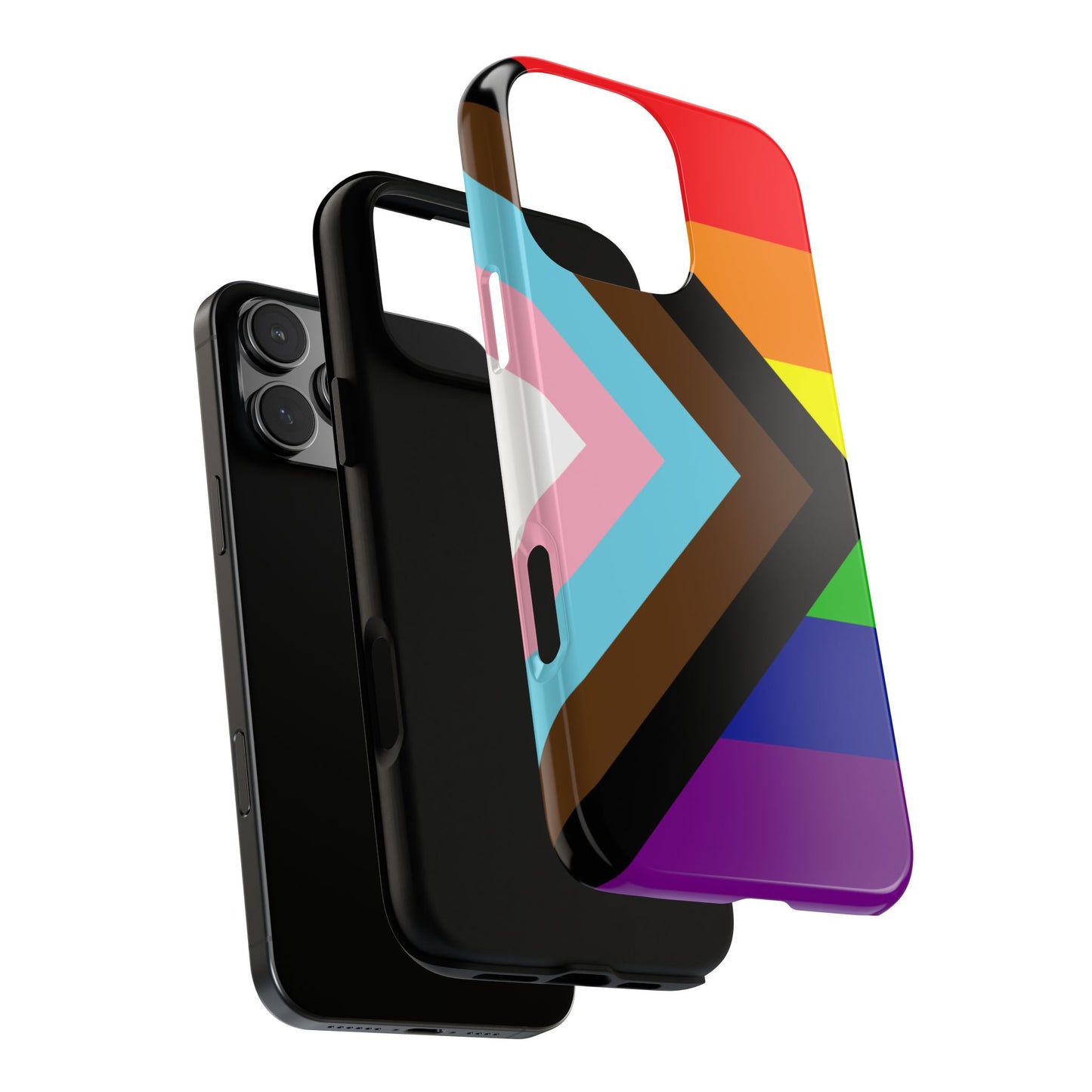 Progress Pride iPhone Case – LGBTQ Flag Protective Cover for iPhone 11 12 13 14 15 16 17