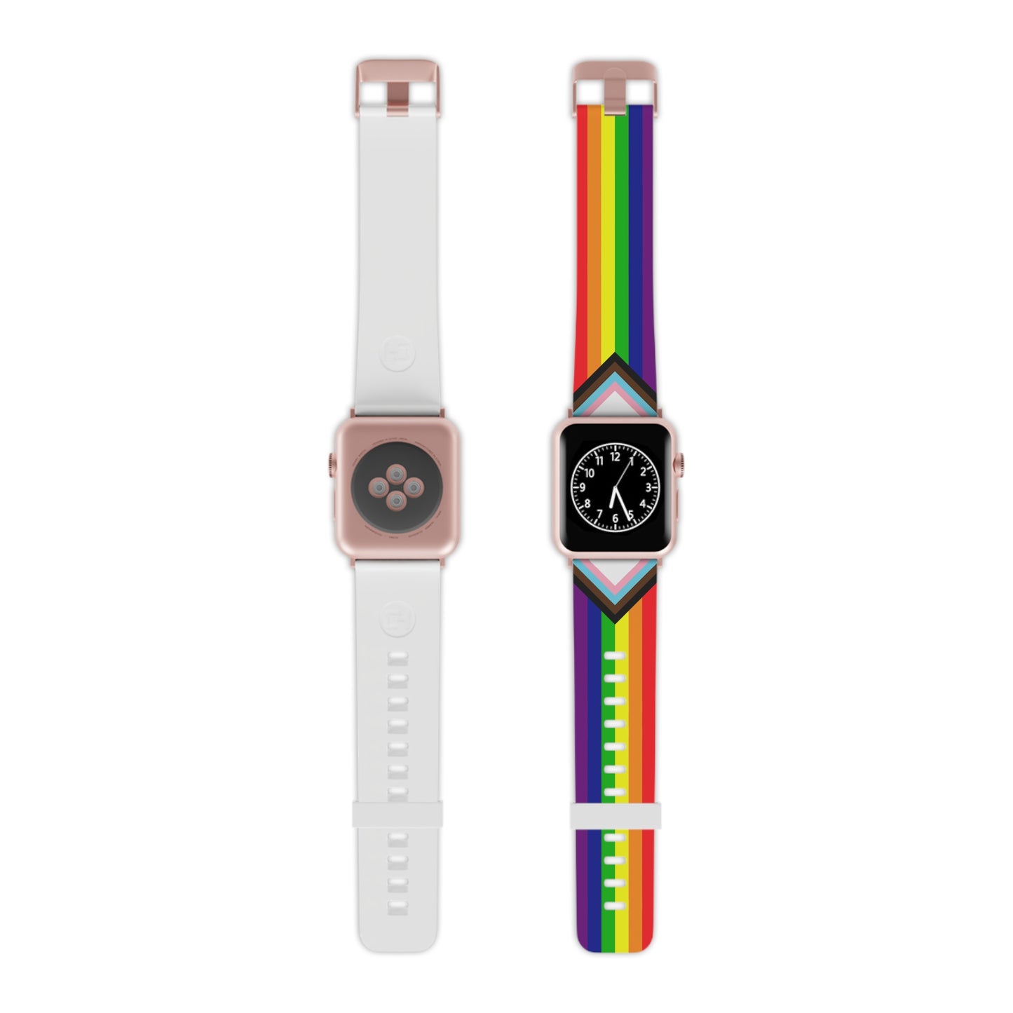 Progress Pride Apple Watch Band – LGBTQ Silicone Strap