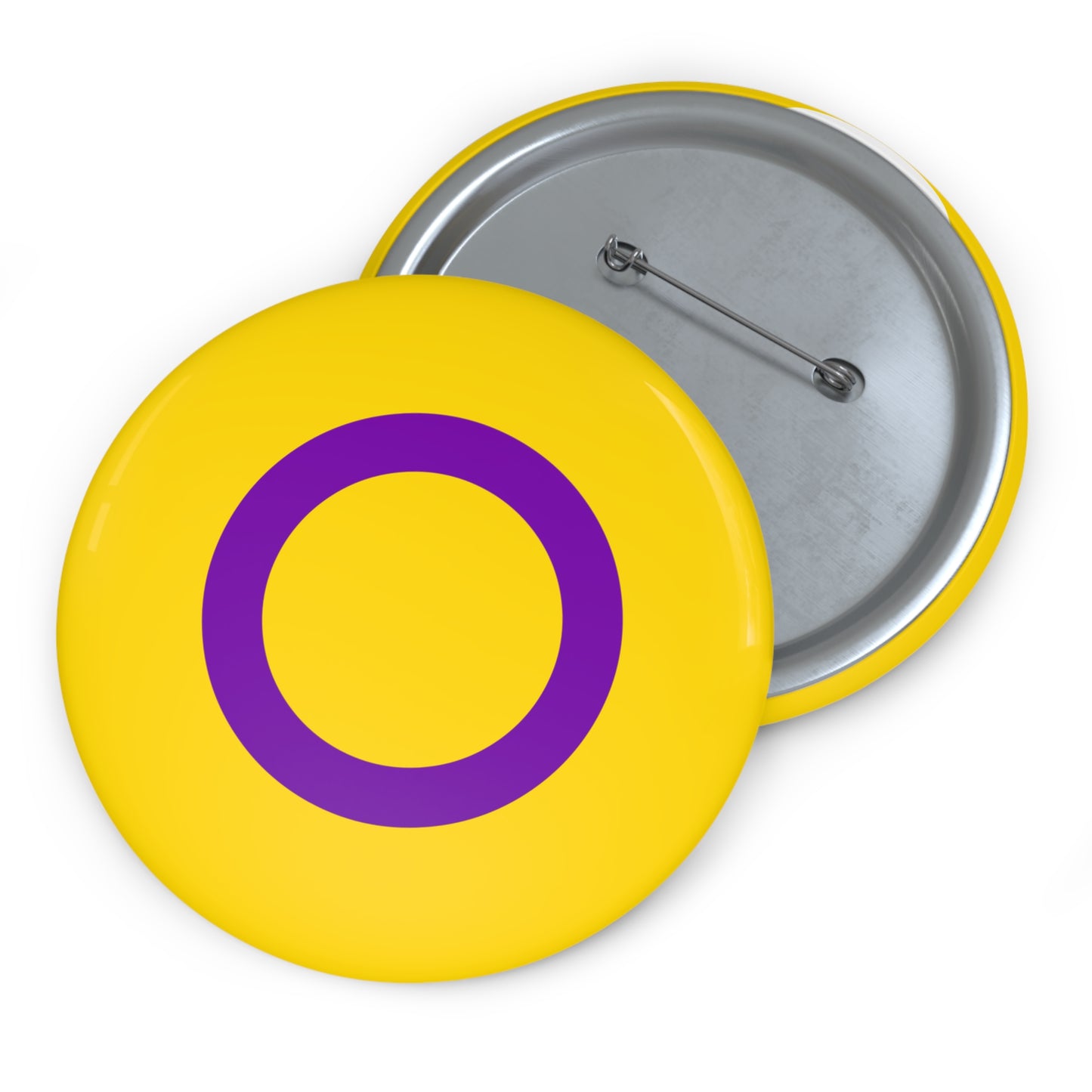 Intersex Pride Pin Button – LGBTQ Flag Badge