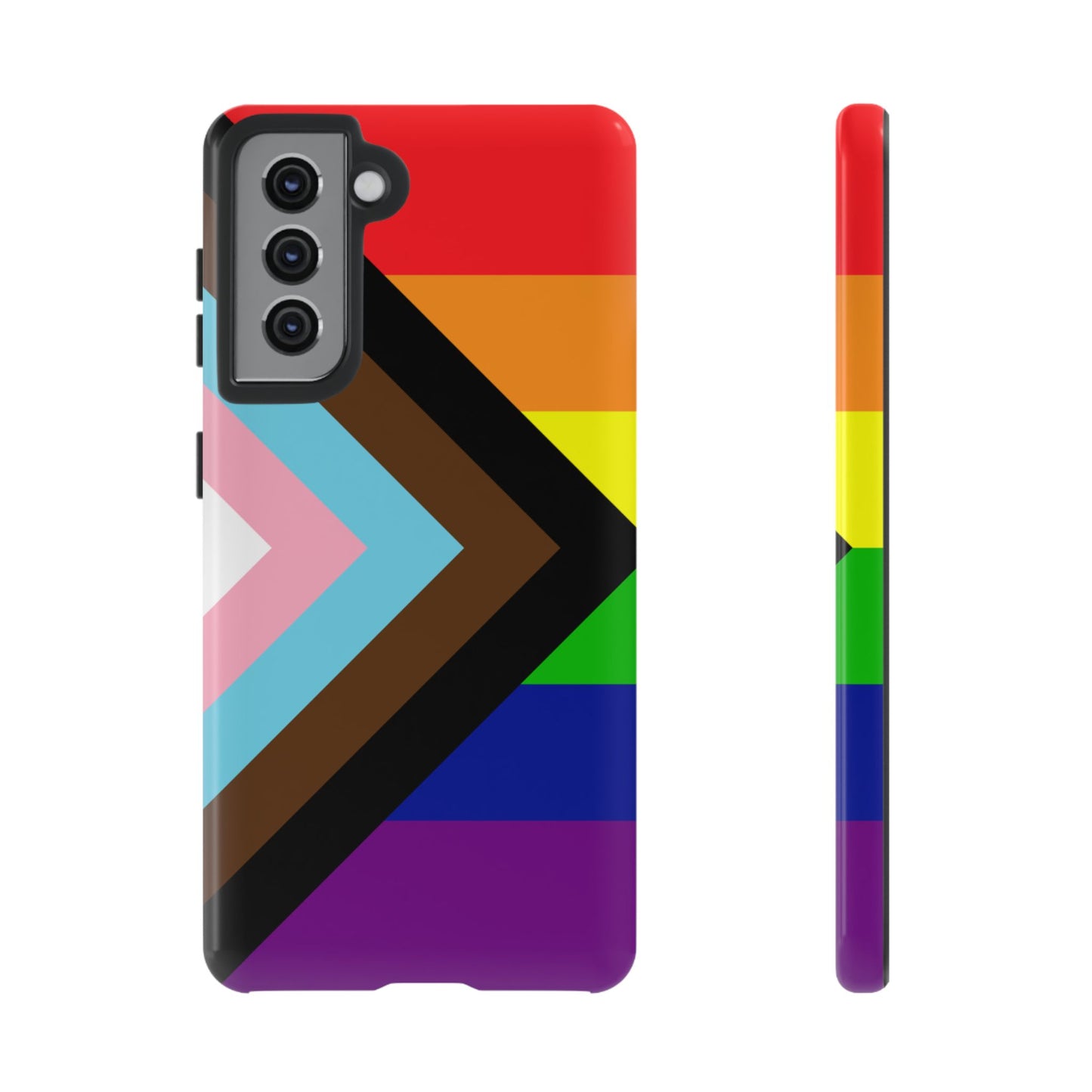 Progress Pride Samsung Phone Case – LGBTQ Flag Protective Cover for Galaxy S21 S22 S23 S24 S25