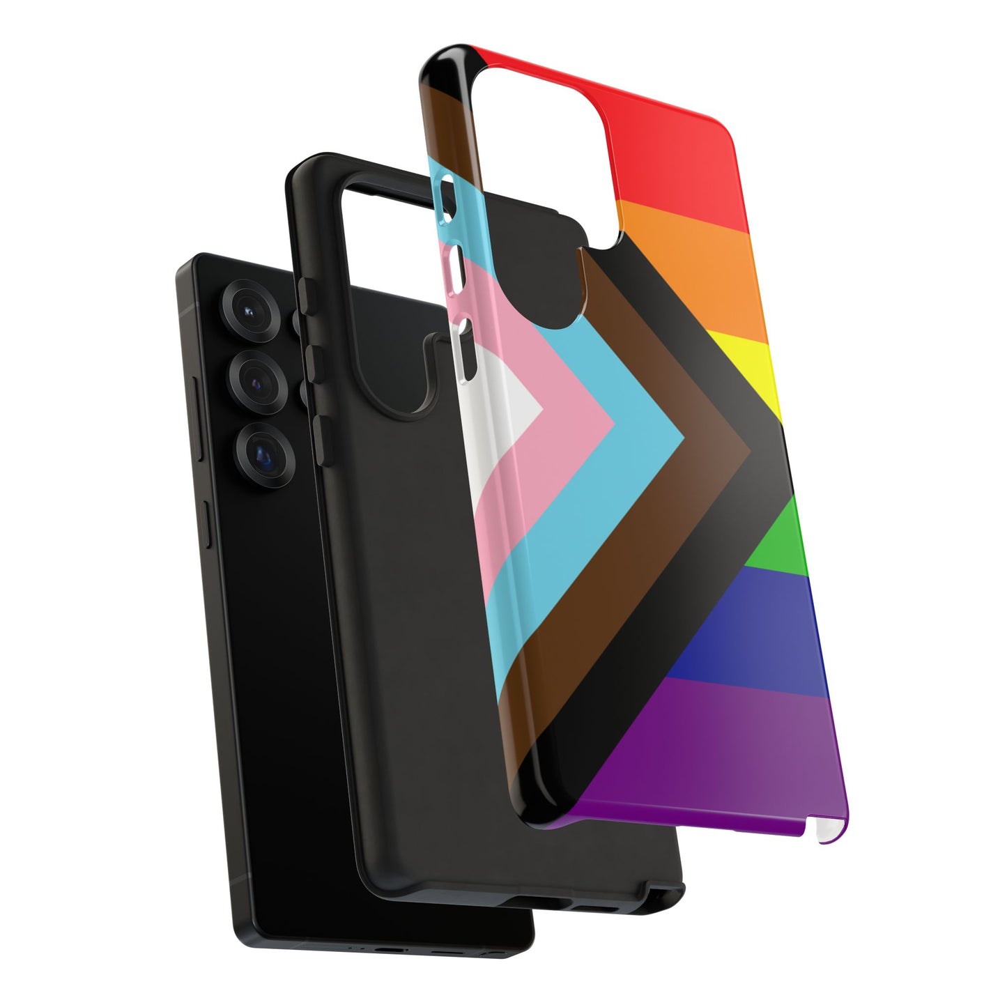 Progress Pride Samsung Phone Case – LGBTQ Flag Protective Cover for Galaxy S21 S22 S23 S24 S25