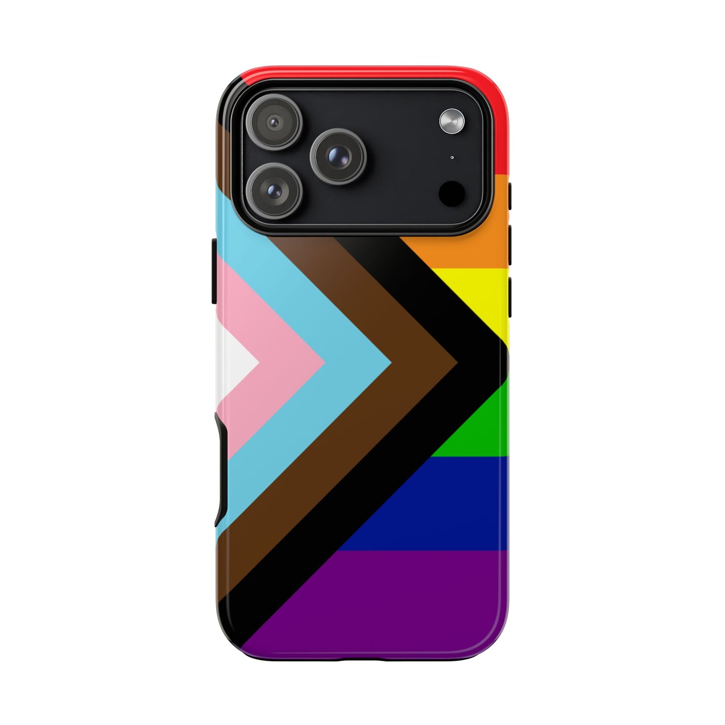 Progress Pride iPhone Case – LGBTQ Flag Protective Cover for iPhone 11 12 13 14 15 16 17