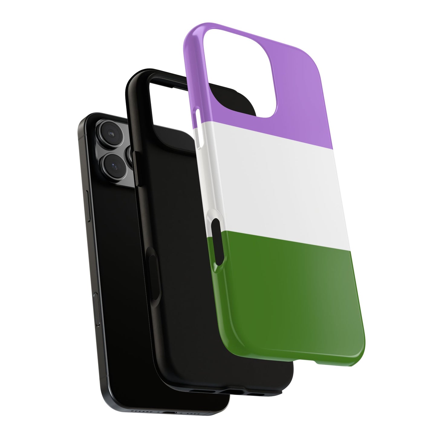 Genderqueer Pride iPhone Case – LGBTQ Flag Protective Cover for iPhone 11 12 13 14 15 16 17