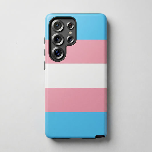 Transgender Pride Samsung Phone Case – LGBTQ Flag Protective Cover for Galaxy S21 S22 S23 S24 S25