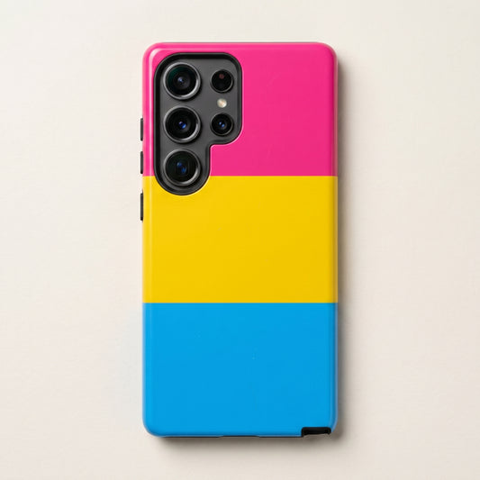 Pansexual Pride Samsung Phone Case – LGBTQ Flag Protective Cover for Galaxy S21 S22 S23 S24 S25