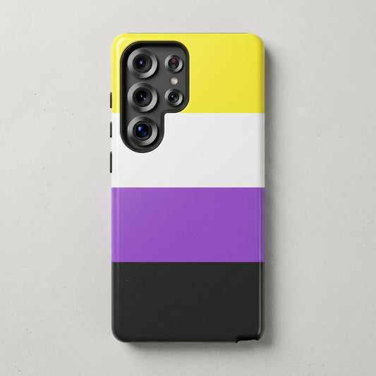 Nonbinary Pride Samsung Phone Case – LGBTQ Flag Protective Cover for Galaxy S21 S22 S23 S24 S25
