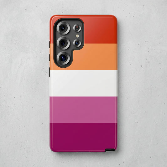 Lesbian Pride Samsung Phone Case – LGBTQ Flag Protective Cover for Galaxy S21 S22 S23 S24 S25