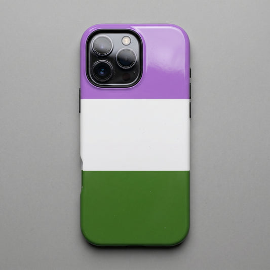 Genderqueer Pride iPhone Case – LGBTQ Flag Protective Cover for iPhone 11 12 13 14 15 16 17