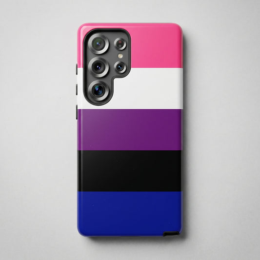 Genderfluid Pride Samsung Phone Case – LGBTQ Flag Protective Cover for Galaxy S21 S22 S23 S24 S25