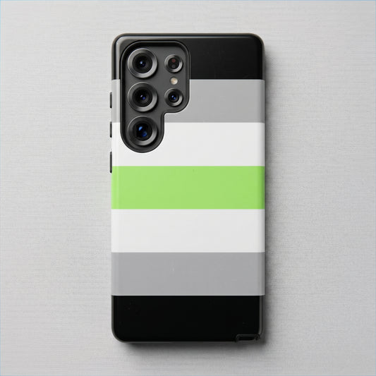 Agender Pride Samsung Phone Case – LGBTQ Flag Protective Cover for Galaxy S21 S22 S23 S24 S25